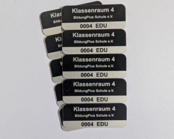 Aluminium barcode labels